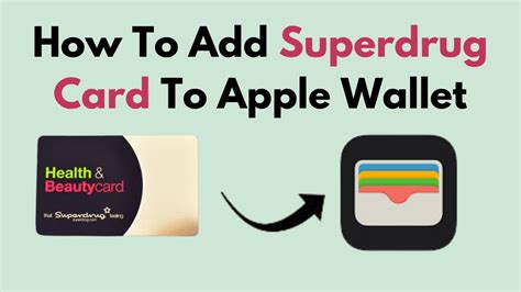 superdrug card for apple wallet